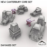 Tabletop Terrain Terrain Damaged Set New Canterbury Core Set - 6mm