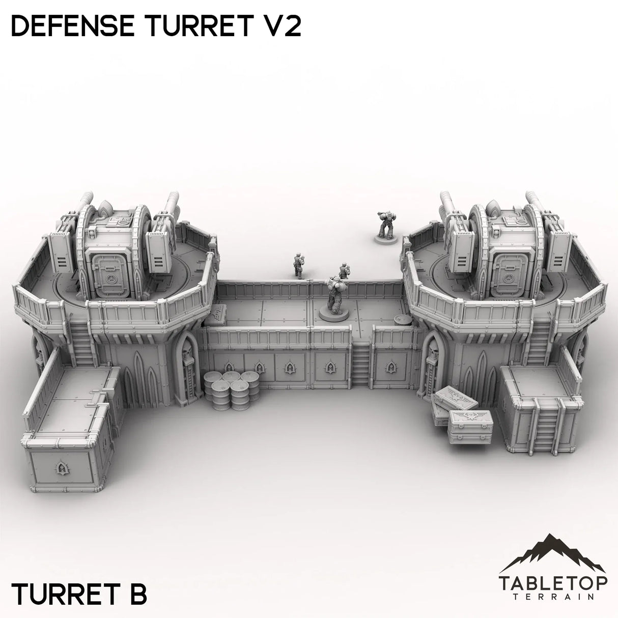 Tabletop Terrain Terrain Defense Turret V2