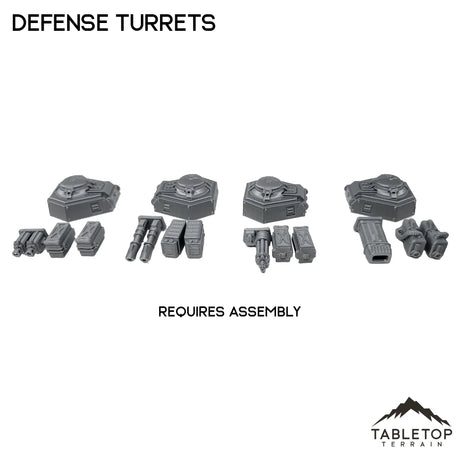 Tabletop Terrain Terrain Defense Turrets - Chapters Headquarter