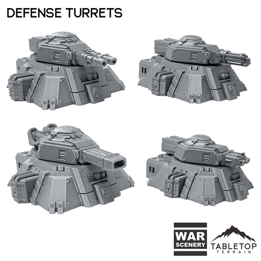 Tabletop Terrain Terrain Defense Turrets - Chapters Headquarter