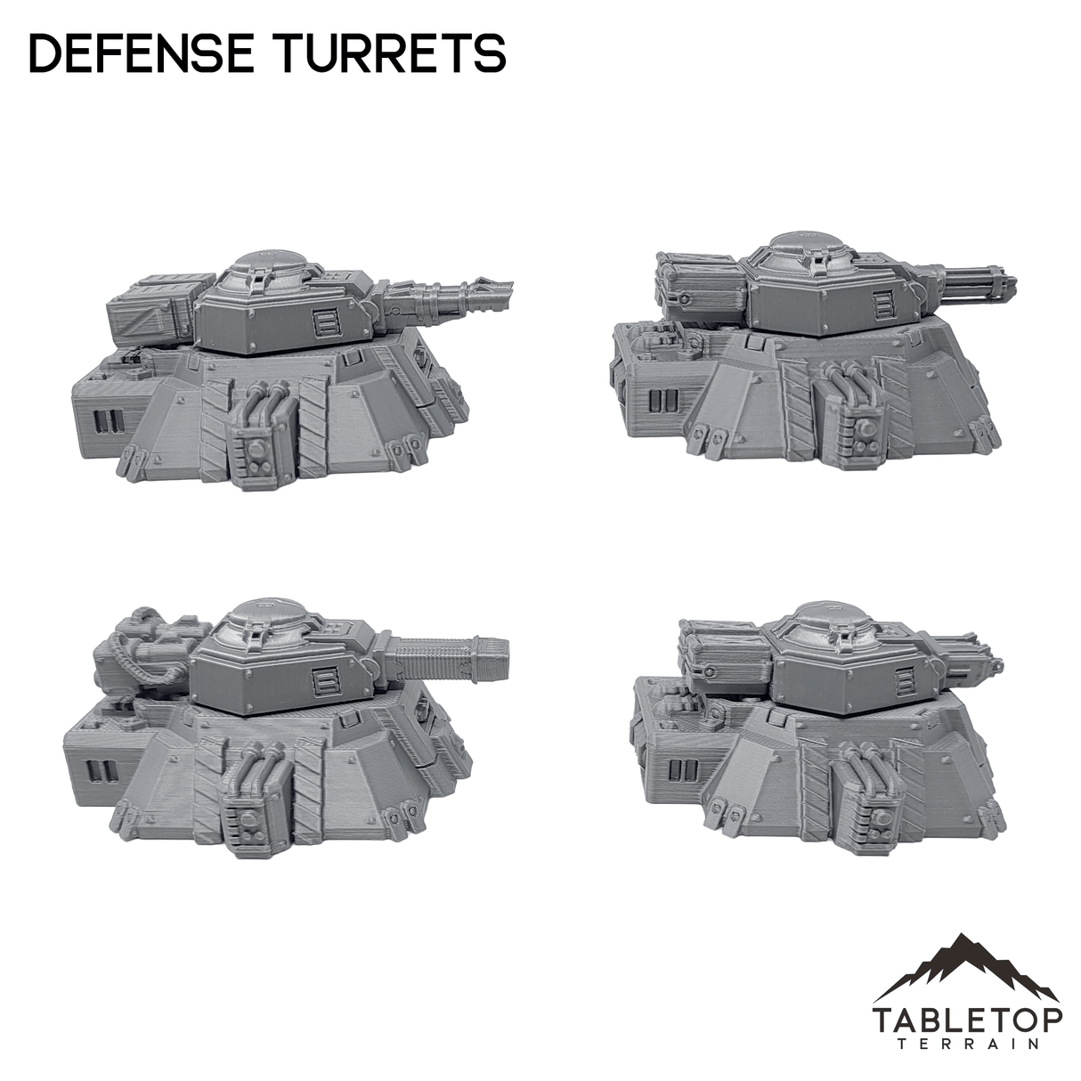 Tabletop Terrain Terrain Defense Turrets - Chapters Headquarter