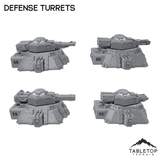 Tabletop Terrain Terrain Defense Turrets - Chapters Headquarter