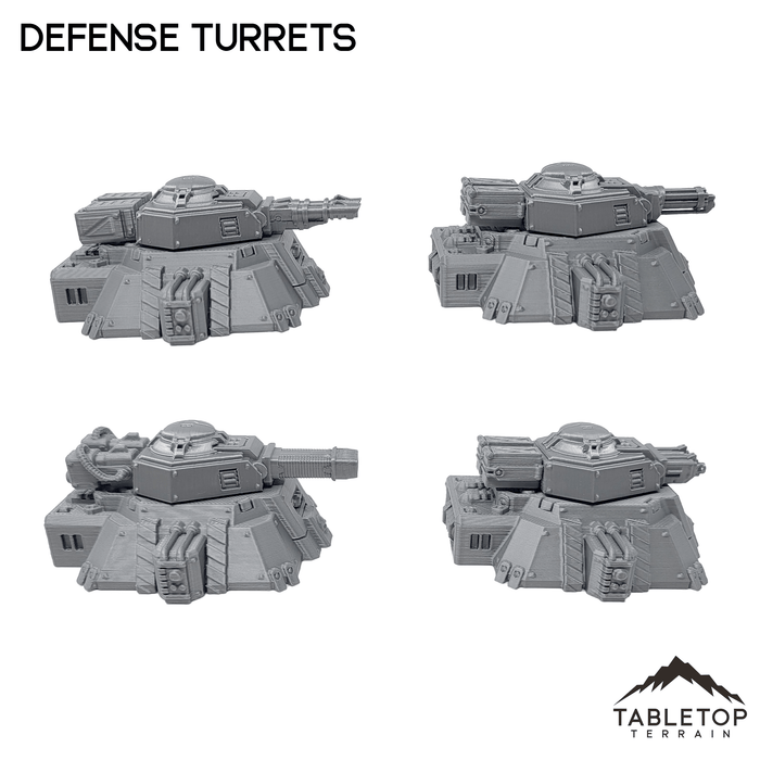 Sup Turrets Defense Turrets - Chapters Headquarter — Tabletop Terrain