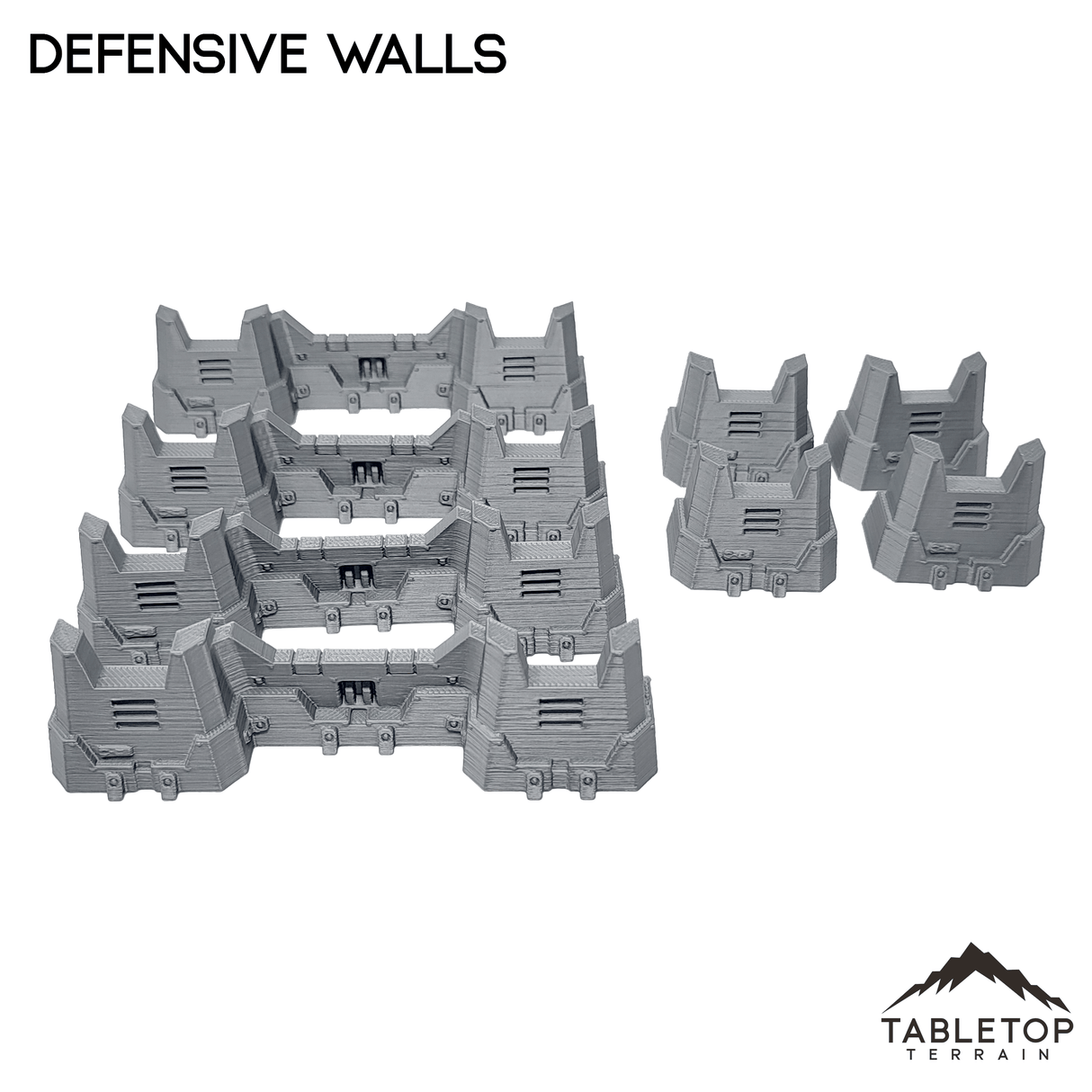 Tabletop Terrain Terrain Defensive Walls - Chapters Headquarter