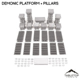 Tabletop Terrain Terrain Demonic Platforms and Pillars - Resistance of Darkness