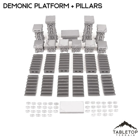 Tabletop Terrain Terrain Demonic Platforms and Pillars - Resistance of Darkness