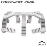 Tabletop Terrain Terrain Demonic Platforms and Pillars - Resistance of Darkness