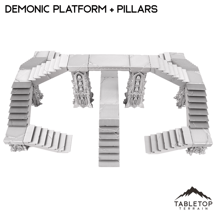 Tabletop Terrain Terrain Demonic Platforms and Pillars - Resistance of Darkness