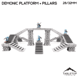 Tabletop Terrain Terrain Demonic Platforms and Pillars - Resistance of Darkness