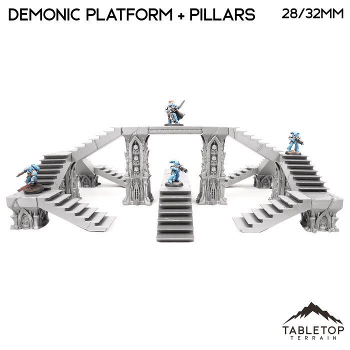 Tabletop Terrain Terrain Demonic Platforms and Pillars - Resistance of Darkness