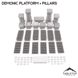 Tabletop Terrain Terrain Demonic Platforms and Pillars - Resistance of Darkness