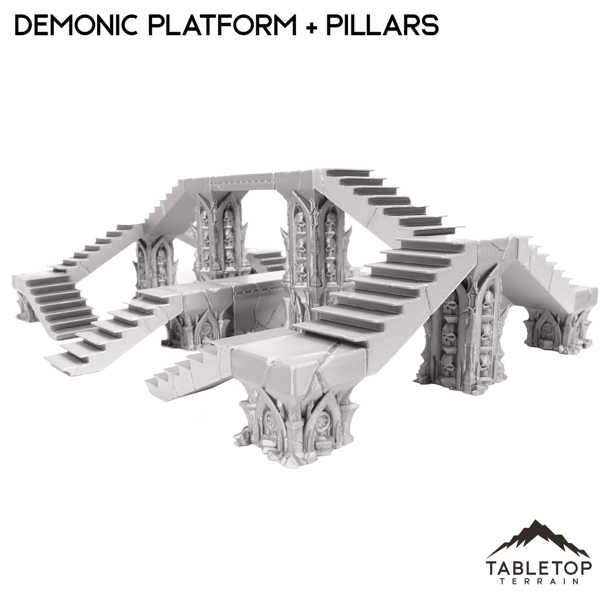 Tabletop Terrain Terrain Demonic Platforms and Pillars - Resistance of Darkness