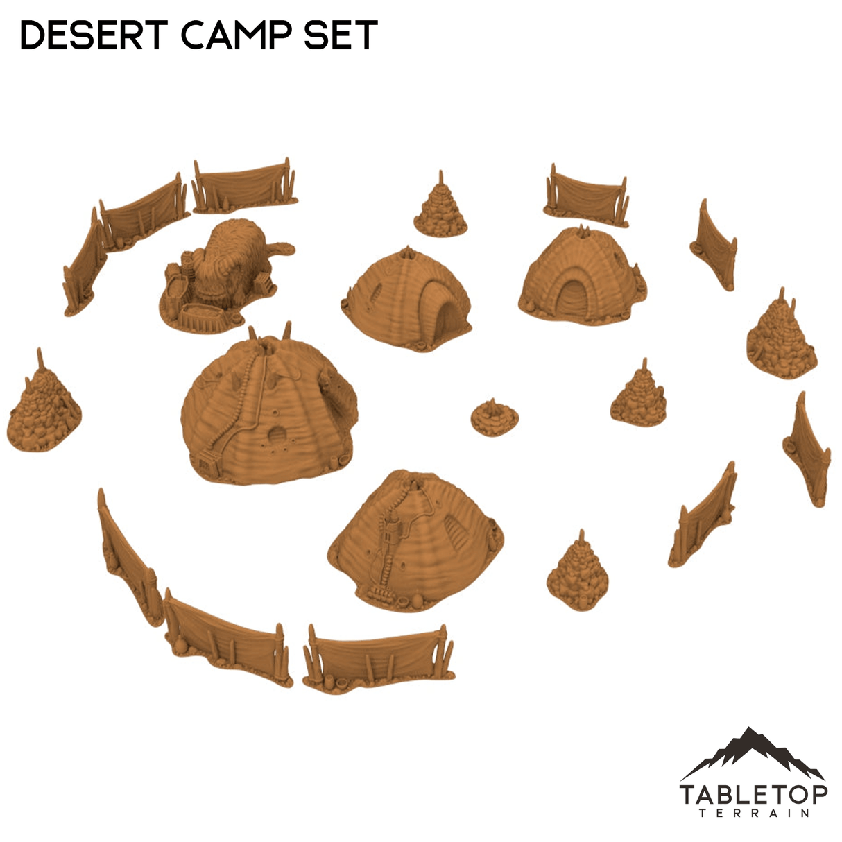 Tabletop Terrain Terrain Desert Camp Set