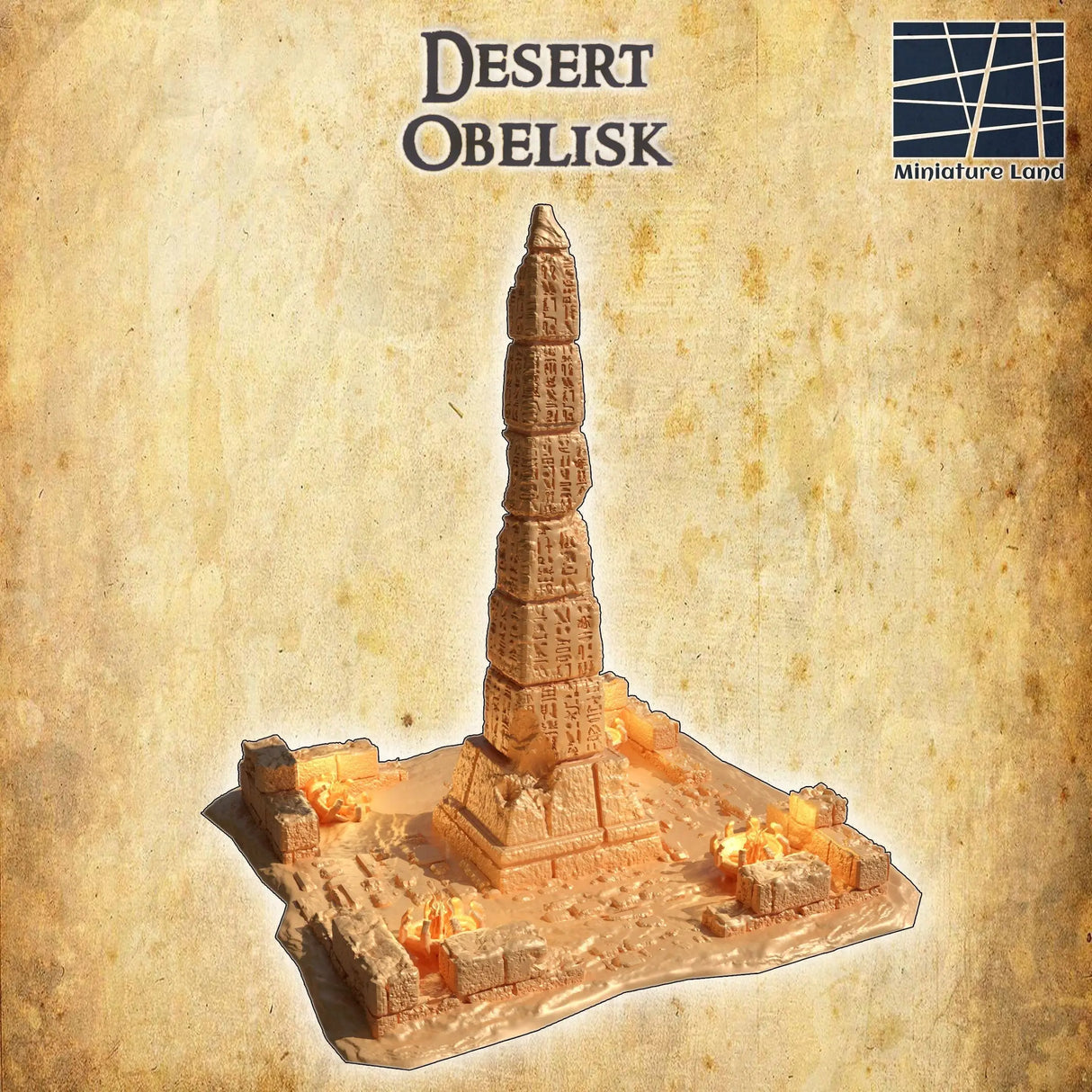 Tabletop Terrain Terrain Desert Obelisk