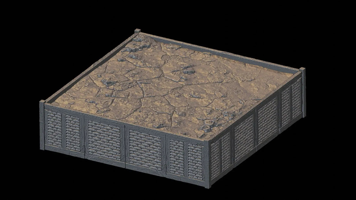 Tabletop Terrain Terrain Desert Trench Wars - Full Table Collection