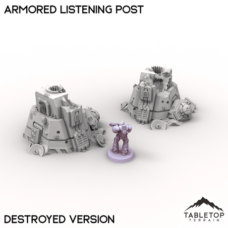 Tabletop Terrain Terrain Destroyed / 32mm Armored Listening Post