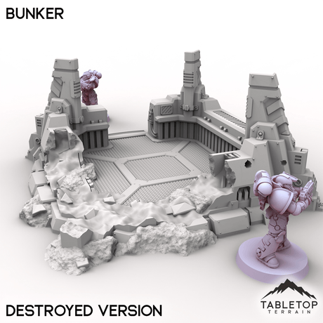 Tabletop Terrain Terrain Destroyed / 32mm Bunker - Chapters Headquarter