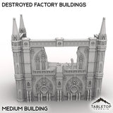 Tabletop Terrain Terrain Destroyed Factory Buildings