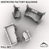 Tabletop Terrain Terrain Destroyed Factory Buildings