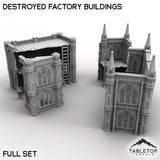 Tabletop Terrain Terrain Destroyed Factory Buildings