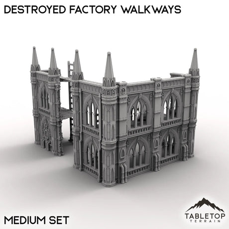 Tabletop Terrain Terrain Destroyed Factory Walkways