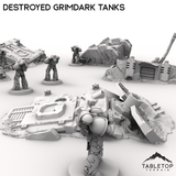 Tabletop Terrain Terrain Destroyed Grimdark Tanks