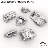 Tabletop Terrain Terrain Destroyed Grimdark Tanks