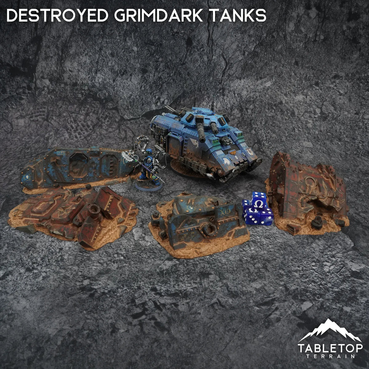 Tabletop Terrain Terrain Destroyed Grimdark Tanks