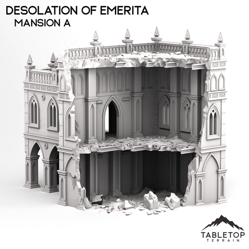 Tabletop Terrain Terrain Destroyed Mansions - The Desolation of Emerita