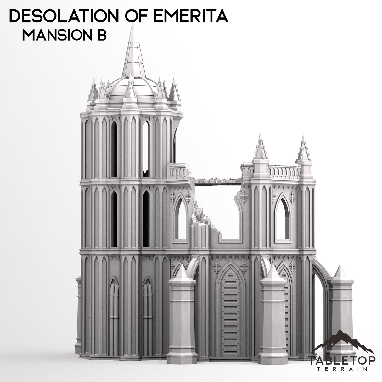 Tabletop Terrain Terrain Destroyed Mansions - The Desolation of Emerita