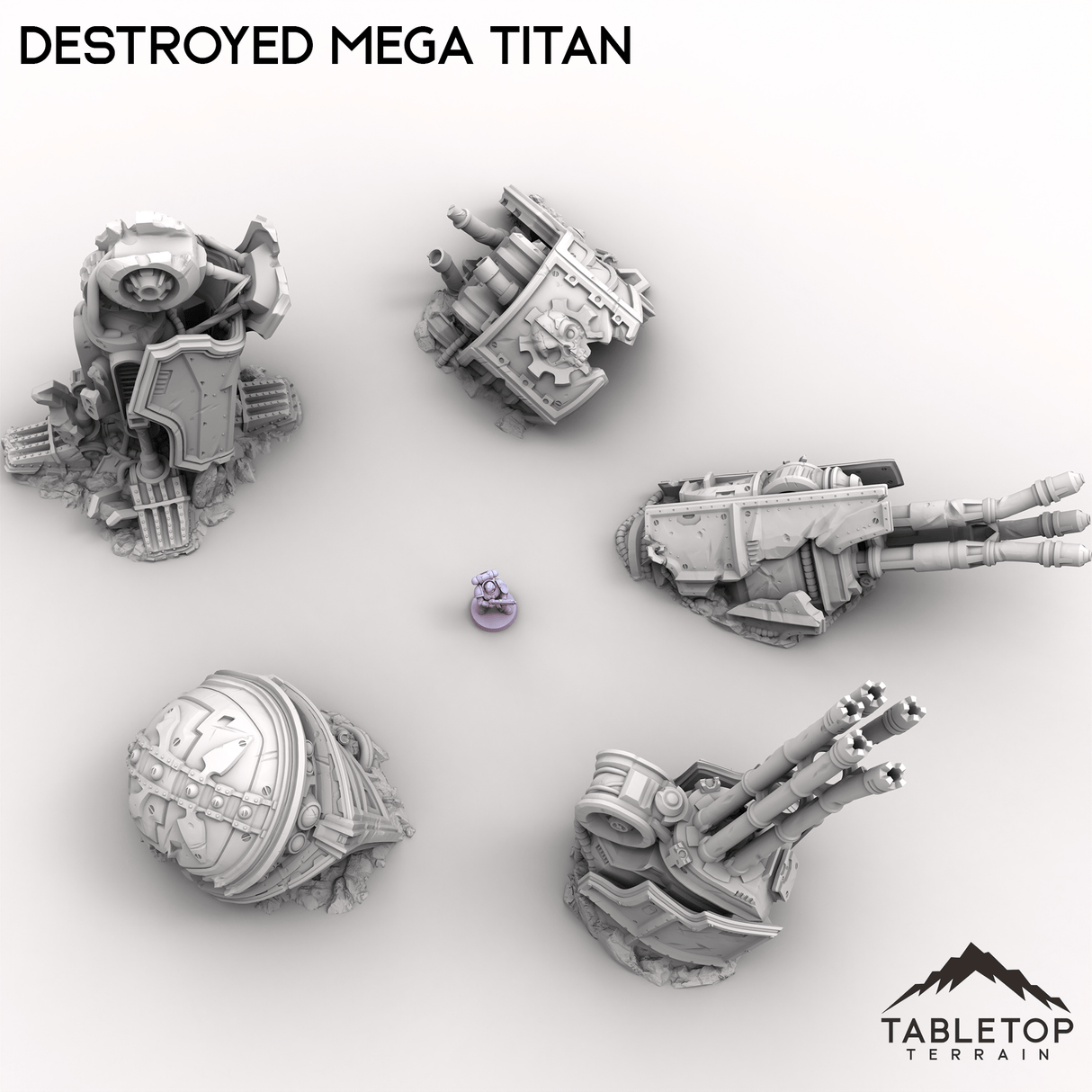 Tabletop Terrain Terrain Destroyed Mega Titan