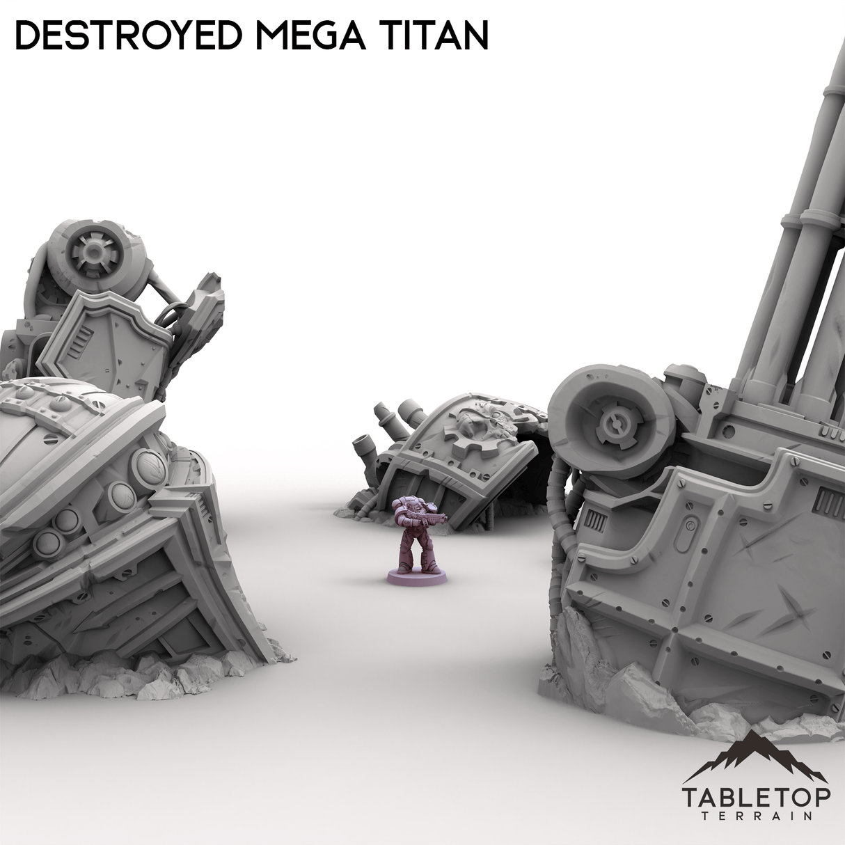 Tabletop Terrain Terrain Destroyed Mega Titan