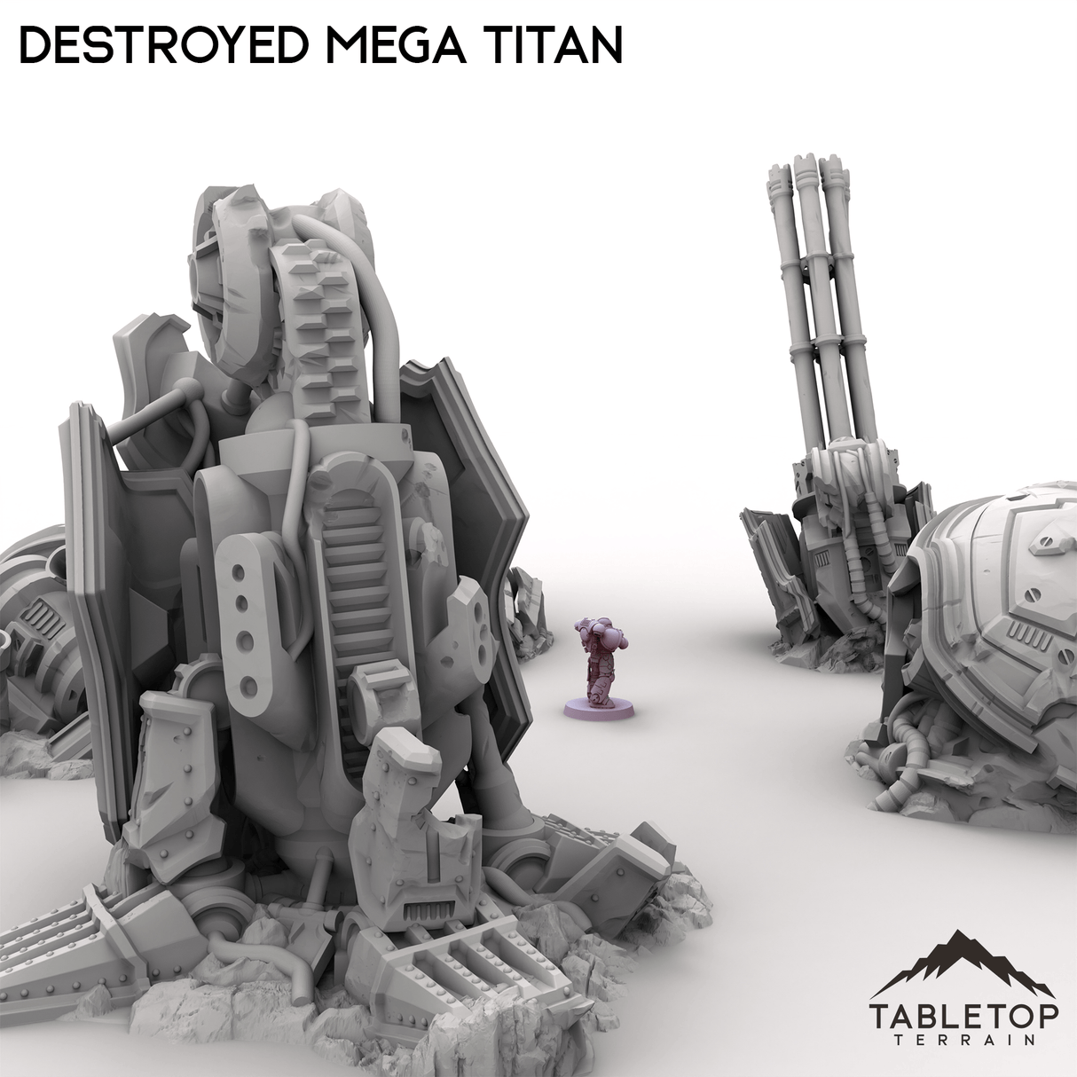 Tabletop Terrain Terrain Destroyed Mega Titan