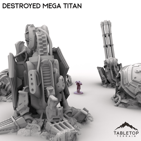Tabletop Terrain Terrain Destroyed Mega Titan