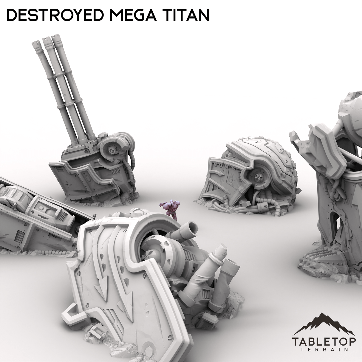 Tabletop Terrain Terrain Destroyed Mega Titan