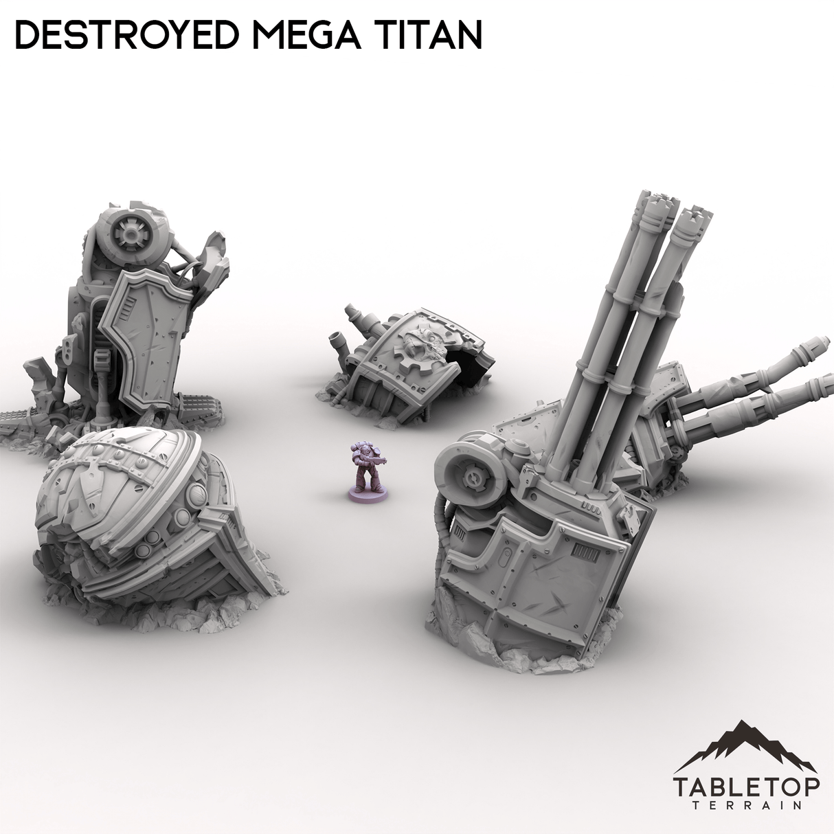Tabletop Terrain Terrain Destroyed Mega Titan
