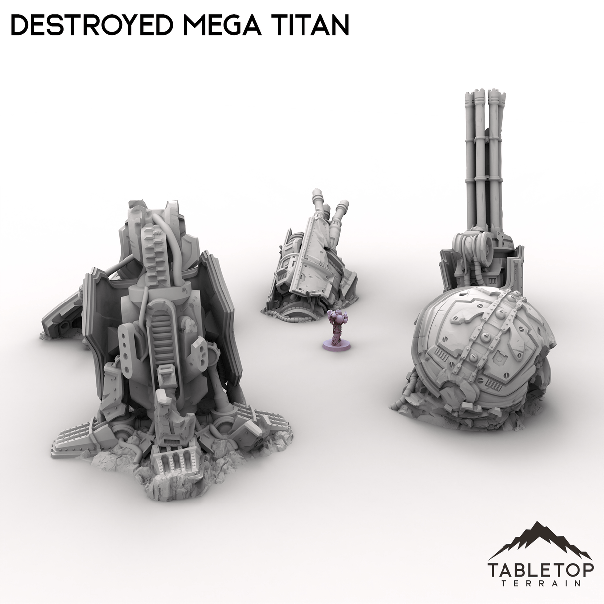 Tabletop Terrain Terrain Destroyed Mega Titan