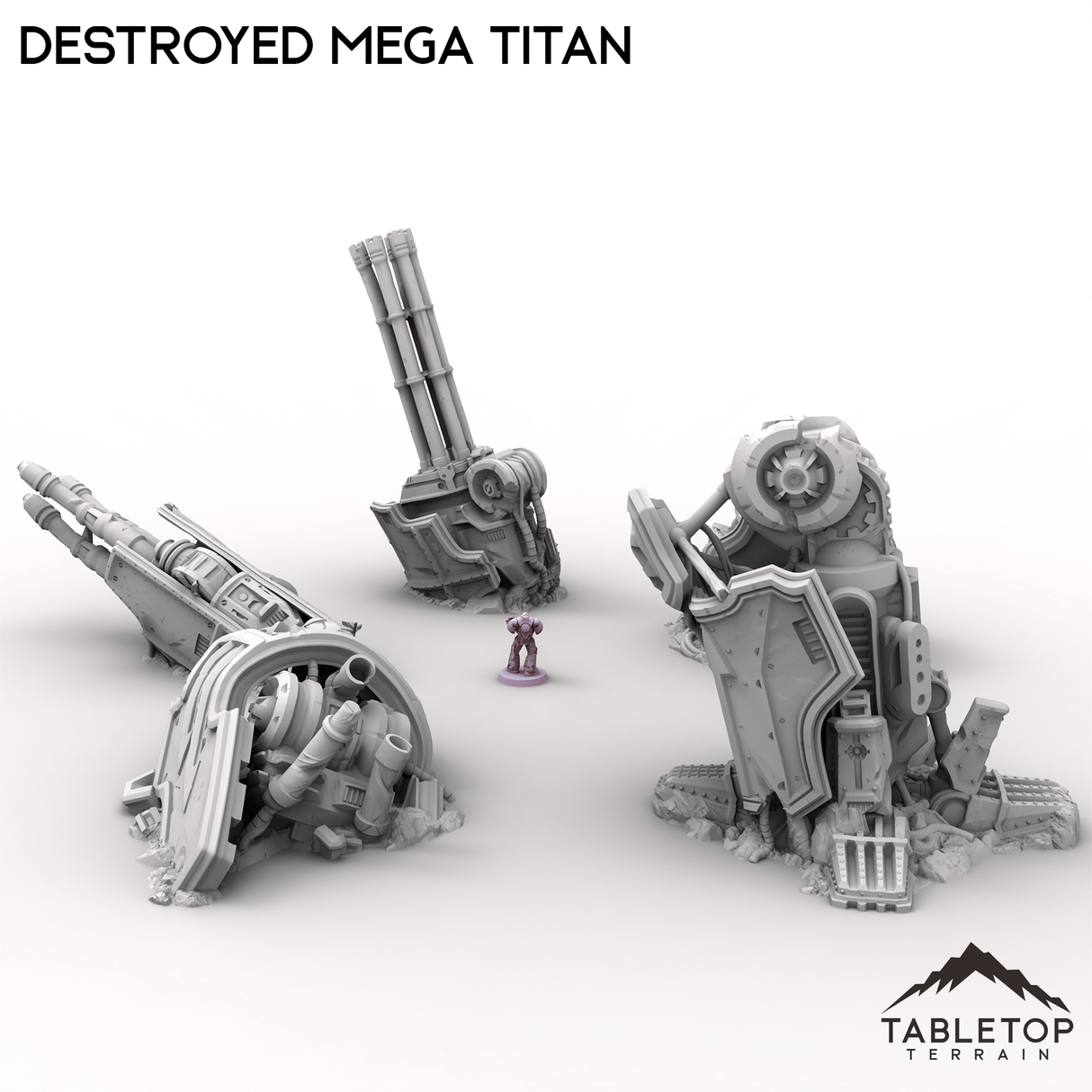 Tabletop Terrain Terrain Destroyed Mega Titan