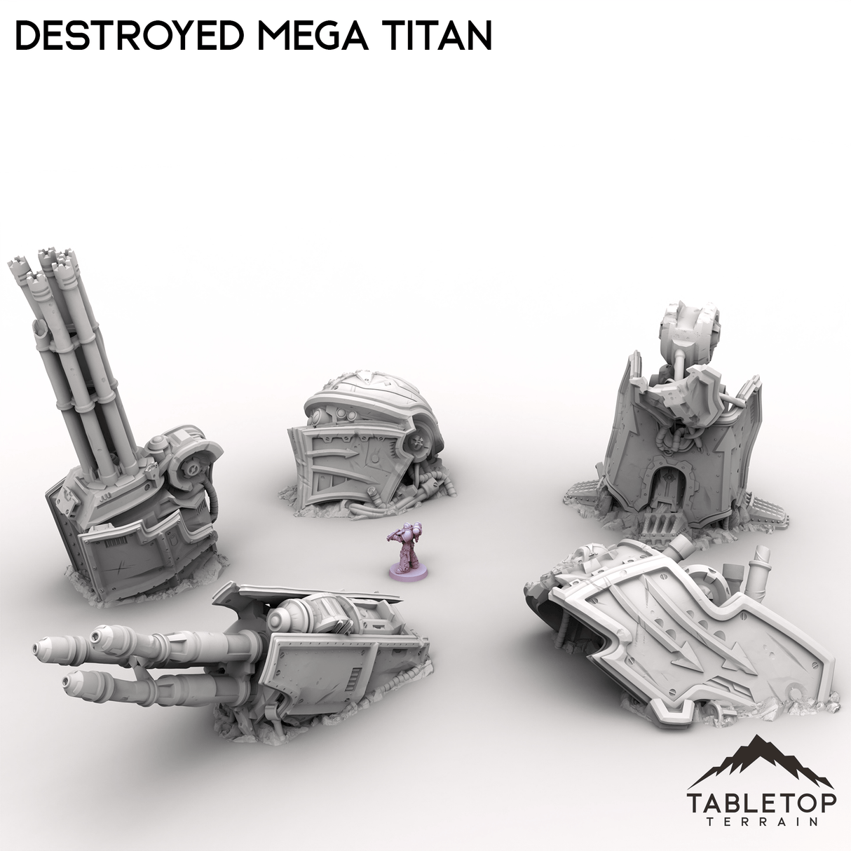Tabletop Terrain Terrain Destroyed Mega Titan