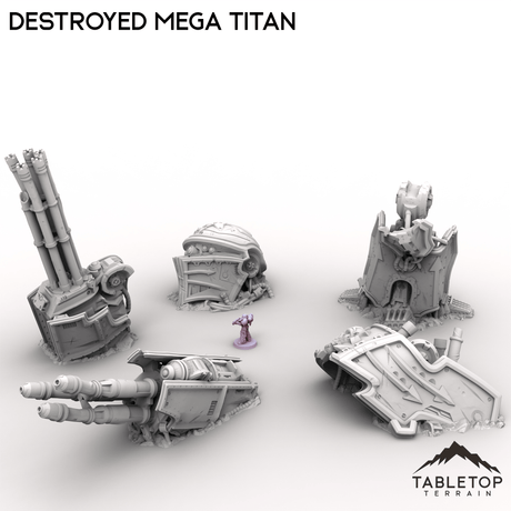 Tabletop Terrain Terrain Destroyed Mega Titan