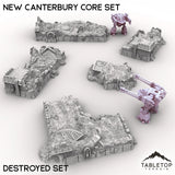 Tabletop Terrain Terrain Destroyed Set New Canterbury Core Set - 6mm