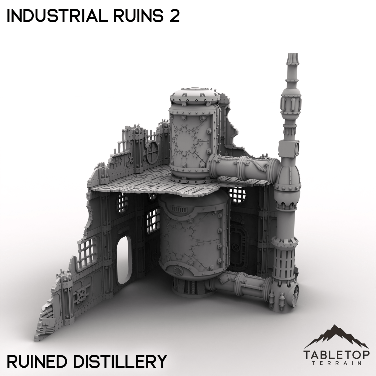 Tabletop Terrain Terrain Distillery Industrial Ruins 2