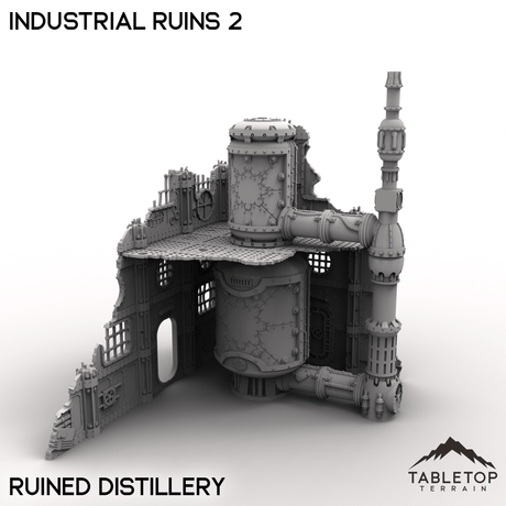 Tabletop Terrain Terrain Distillery Industrial Ruins 2