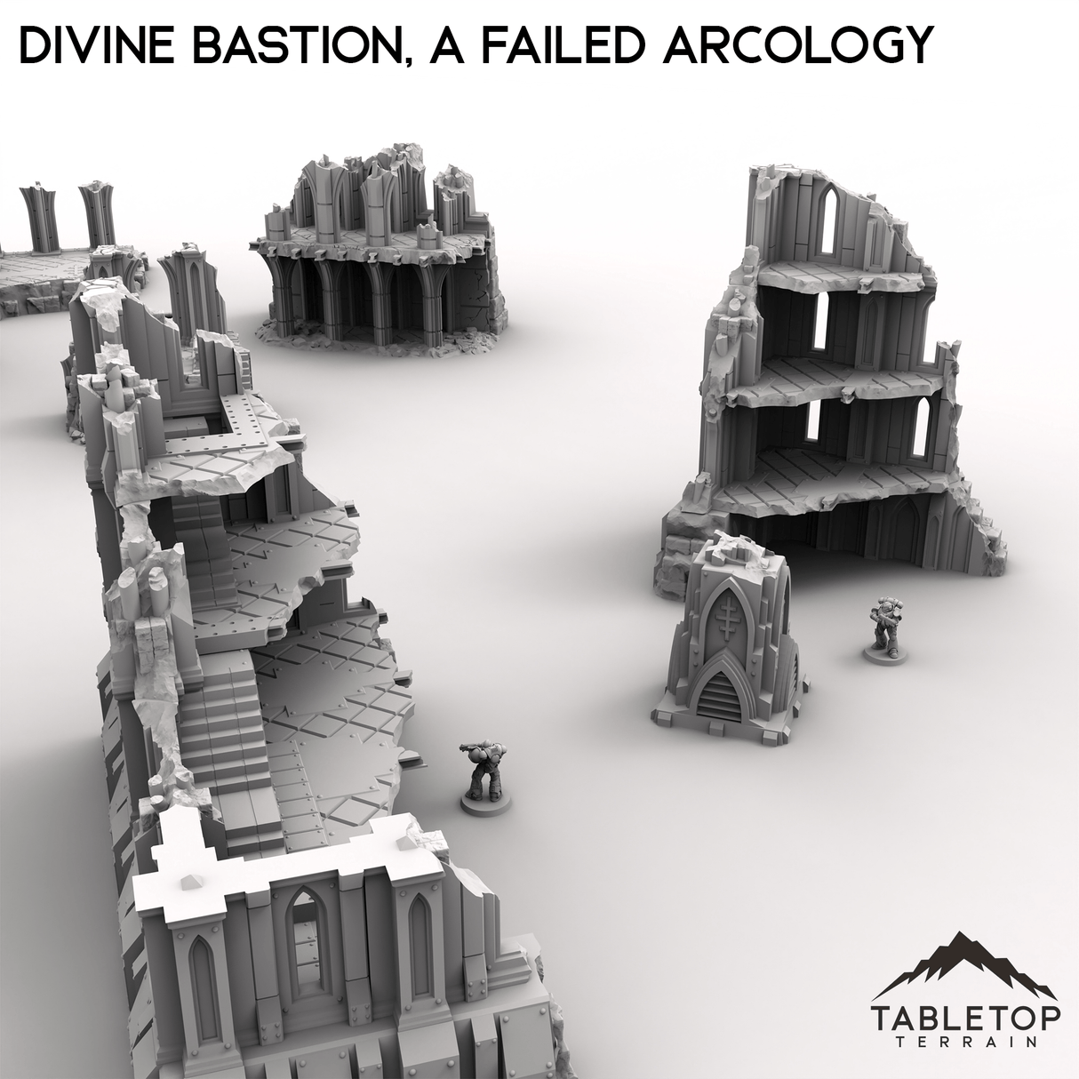 Tabletop Terrain Terrain Divine Bastion, a Failed Arcology