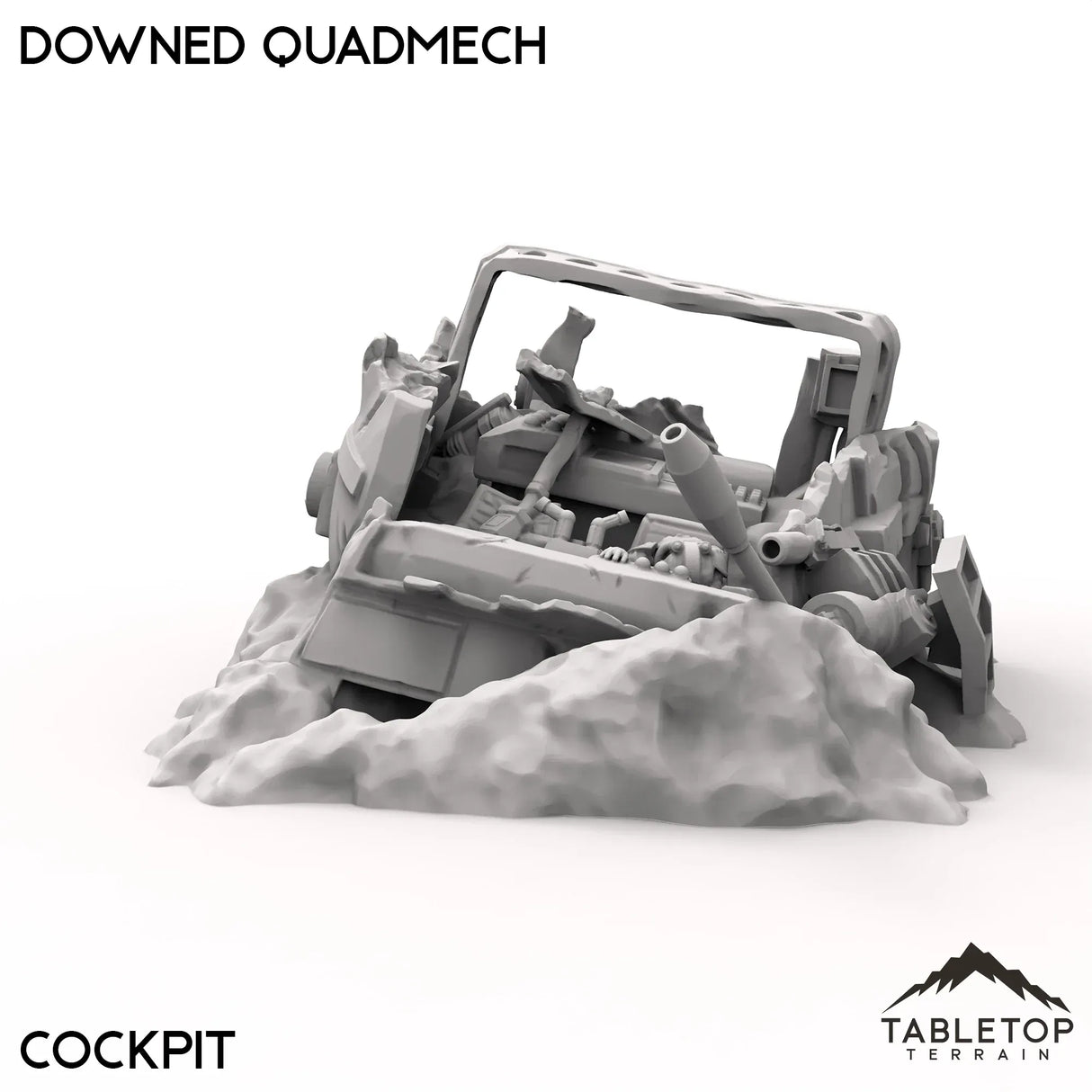 Tabletop Terrain Terrain Downed Quadmech