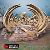 Tabletop Terrain Terrain Dragon's Graveyard - Fantasy Terrain