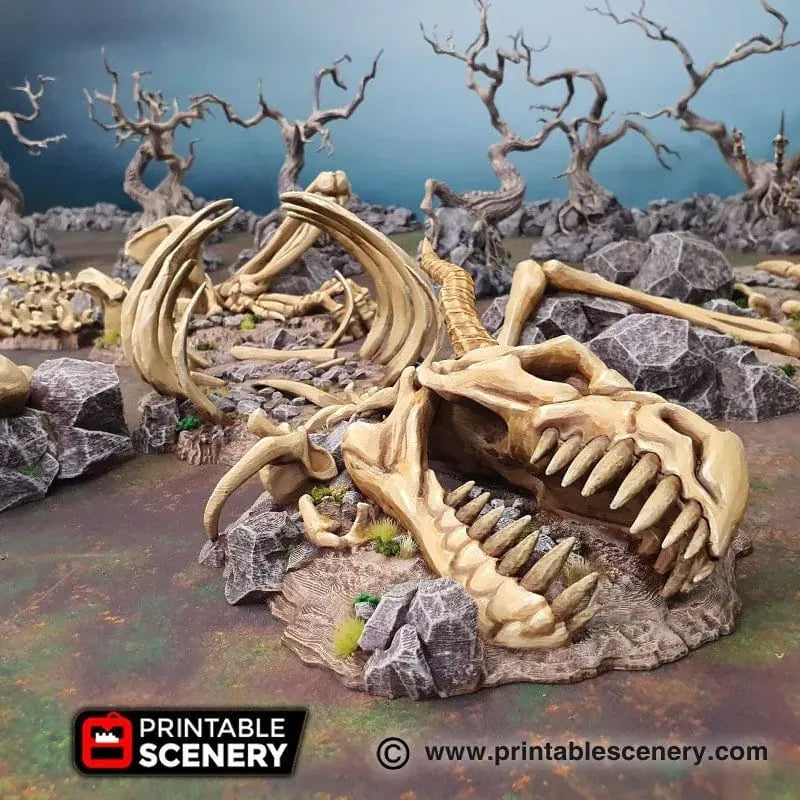 Tabletop Terrain Terrain Dragon's Graveyard - Fantasy Terrain