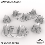 Tabletop Terrain Terrain Dragons Teeth / 32mm Warpzel 1A Gulch
