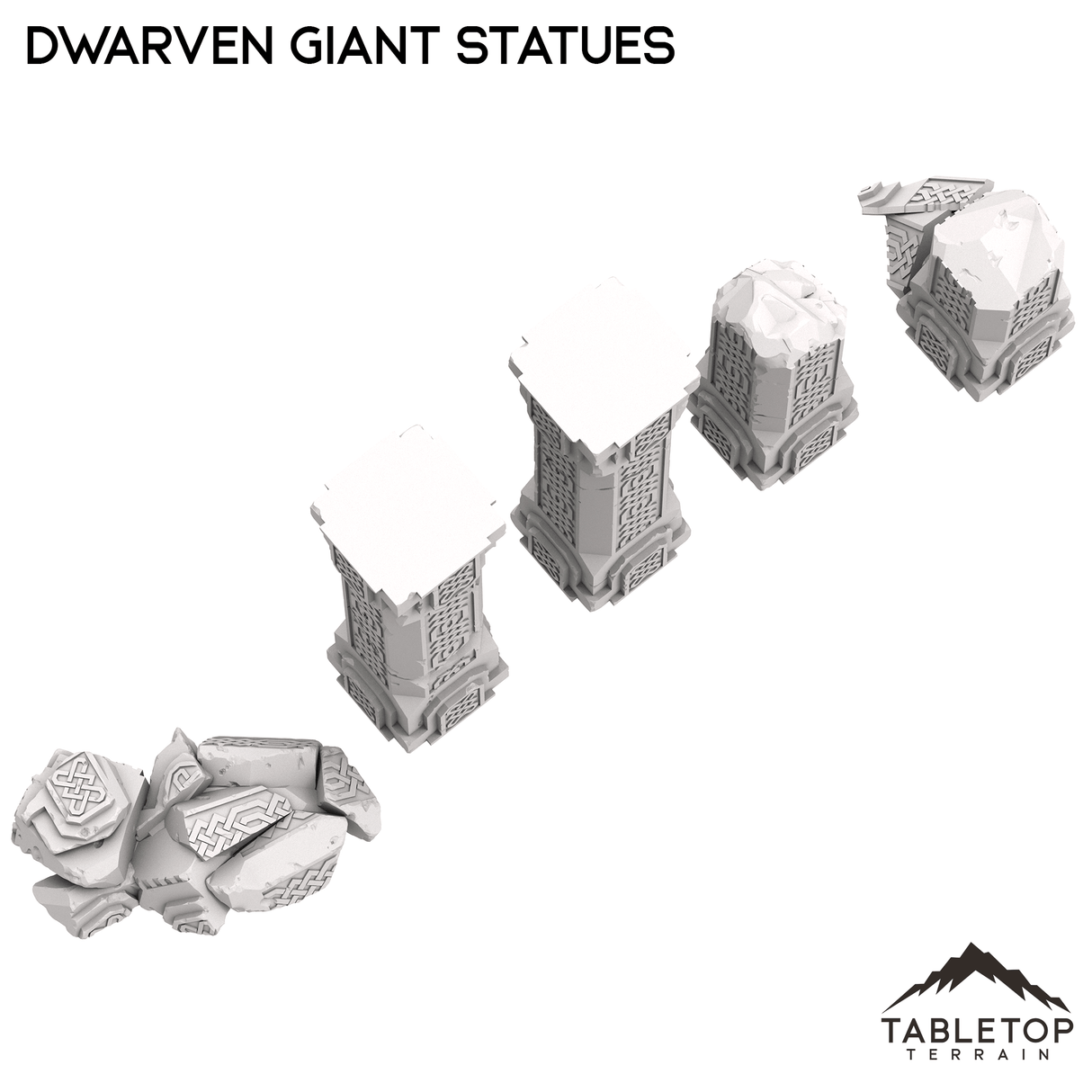 Tabletop Terrain Terrain Dwarven Giant Statues