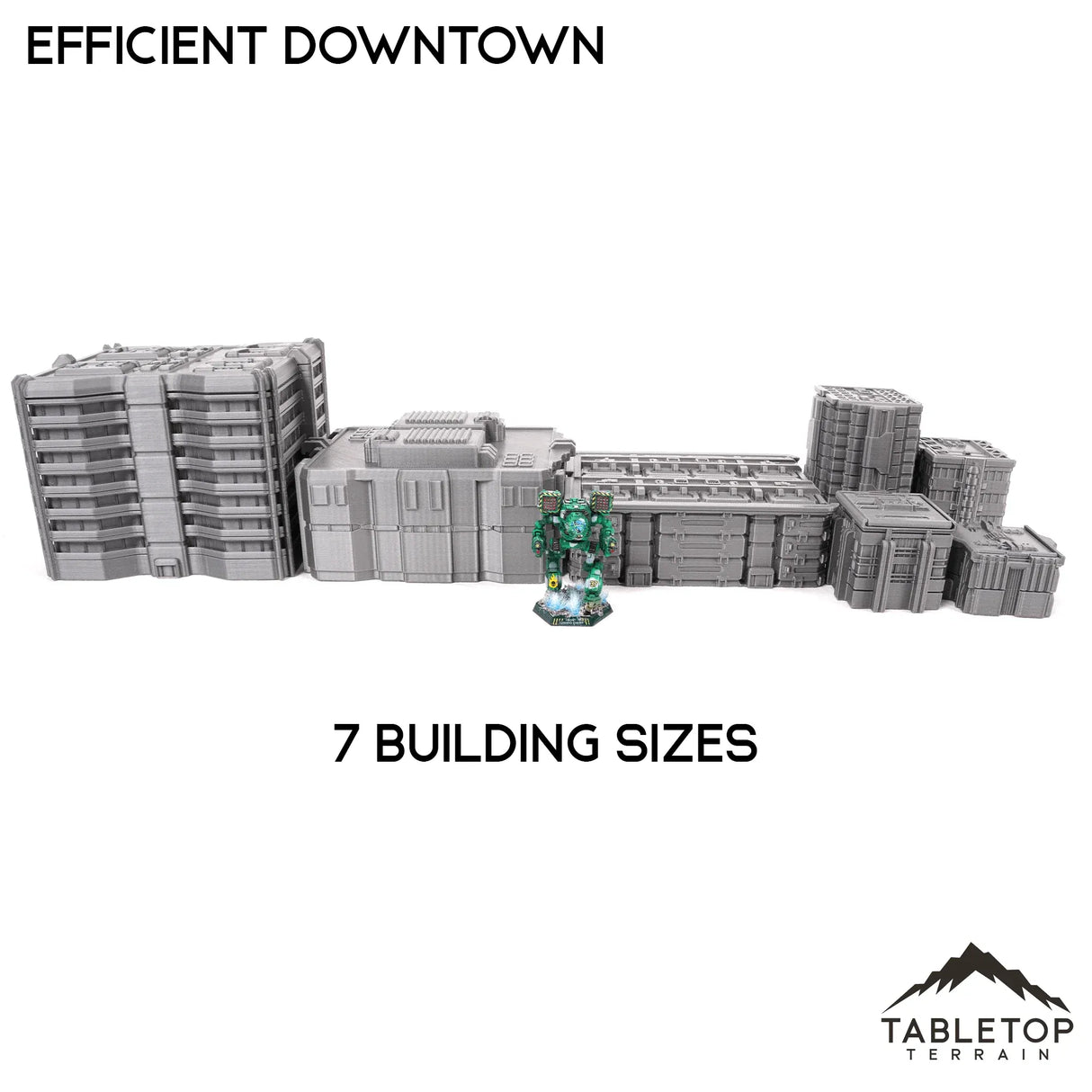 Tabletop Terrain Terrain Efficient Downtown TechScape - 6mm
